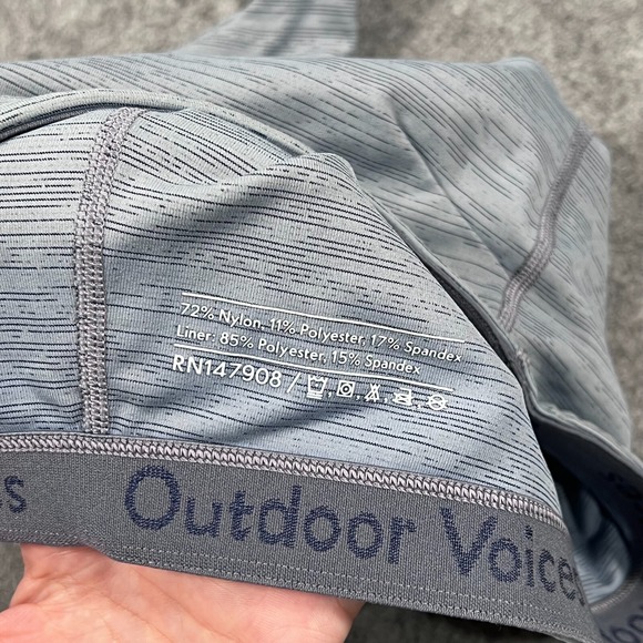 Outdoor Voices Gray Move Free Racerback Crop Tank Bra Top Women's Size‎ Small - Picture 3 of 5